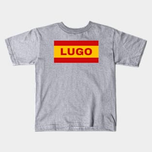 Lugo City in Spanish Flag Colors Kids T-Shirt